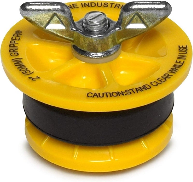 Cherne 270229 End-Of-Pipe Gripper Mechanical Test Plug, 2 Inch, Yellow - Image 2